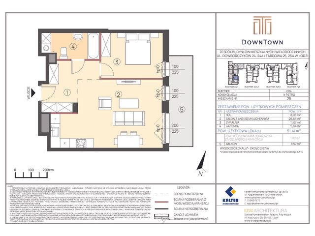 Mieszkanie w inwestycji DownTown, symbol D24_25 » nportal.pl