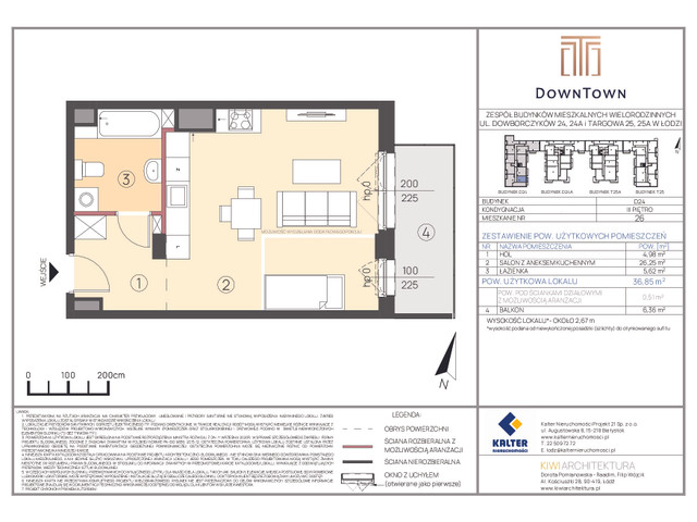Mieszkanie w inwestycji DownTown, symbol D24_26 » nportal.pl