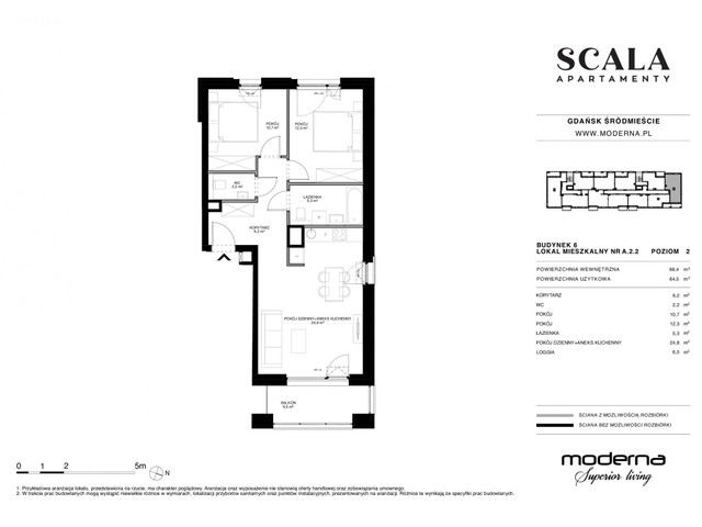 Mieszkanie w inwestycji Apartamenty Scala, symbol 6-A.2.2 » nportal.pl