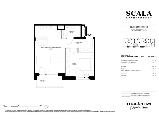 Mieszkanie w inwestycji Apartamenty Scala, symbol 6-A.2.6 » nportal.pl