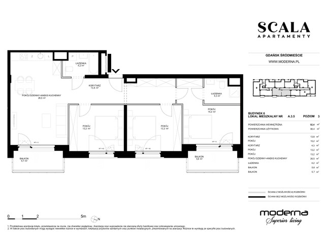 Mieszkanie w inwestycji Apartamenty Scala, symbol 6-A.3.5 » nportal.pl