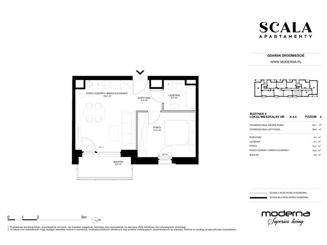 Mieszkanie w inwestycji Apartamenty Scala, symbol 6-A.4.4 » nportal.pl