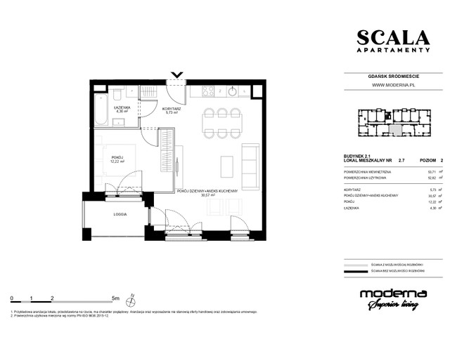 Mieszkanie w inwestycji Apartamenty Scala, symbol 2.1-2.7 » nportal.pl