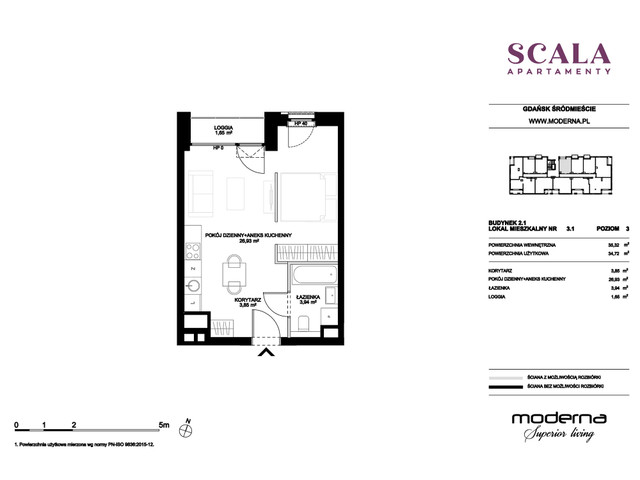 Mieszkanie w inwestycji Apartamenty Scala, symbol 2.1-3.1 » nportal.pl