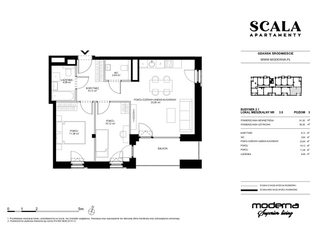 Mieszkanie w inwestycji Apartamenty Scala, symbol 2.1-3.4 » nportal.pl