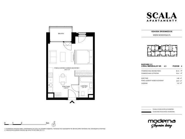 Mieszkanie w inwestycji Apartamenty Scala, symbol 2.2-4.11 » nportal.pl