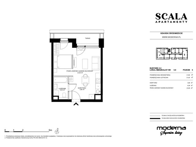 Mieszkanie w inwestycji Apartamenty Scala, symbol 2.2-5.9 » nportal.pl