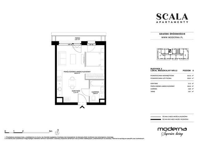 Mieszkanie w inwestycji Apartamenty Scala, symbol 3-5.2 » nportal.pl