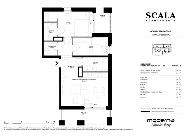 Mieszkanie w inwestycji Apartamenty Scala, symbol 5.3-3.5 » nportal.pl