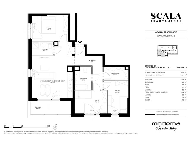 Mieszkanie w inwestycji Apartamenty Scala, symbol 5.3-5.1 » nportal.pl