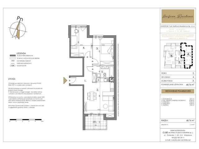 Mieszkanie w inwestycji Harfowa Residence, symbol 2.4 » nportal.pl