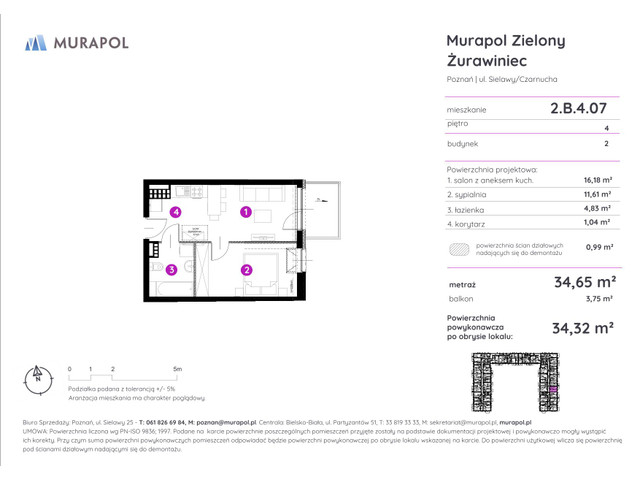 Mieszkanie w inwestycji Murapol Zielony Żurawiniec, symbol 2.B.4.07 » nportal.pl