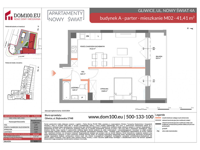 Mieszkanie w inwestycji Apartamenty Nowy Świat, symbol M02 » nportal.pl