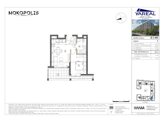 Mieszkanie w inwestycji MOKOPOLIS, symbol E.1.103 » nportal.pl