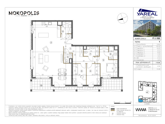 Mieszkanie w inwestycji MOKOPOLIS, symbol F.1.155 » nportal.pl