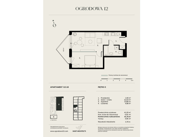 Mieszkanie w inwestycji Ogrodowa 12, symbol B/3/16 » nportal.pl