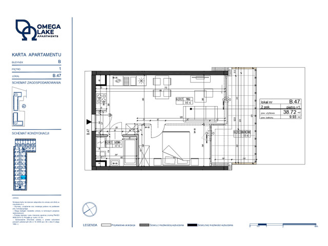 Mieszkanie w inwestycji Omega Lake Apartments, symbol B.1.47 » nportal.pl