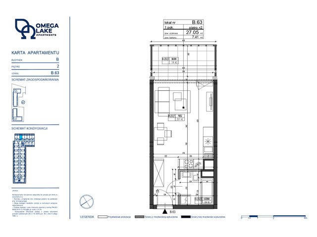 Mieszkanie w inwestycji Omega Lake Apartments, symbol B.2.63 » nportal.pl