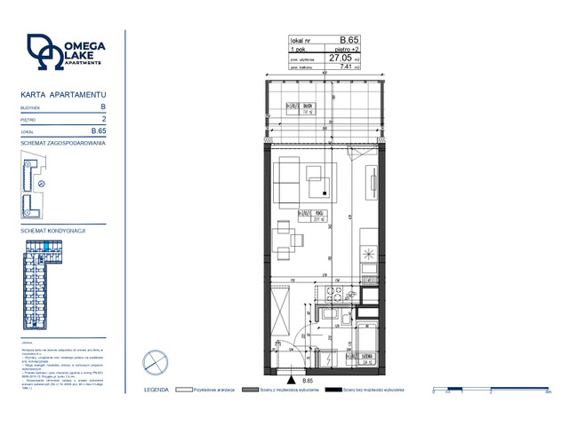 Mieszkanie w inwestycji Omega Lake Apartments, symbol B.2.65 » nportal.pl