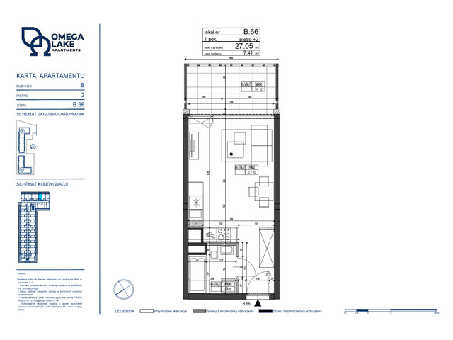 Mieszkanie w inwestycji Omega Lake Apartments, symbol B.2.66 » nportal.pl