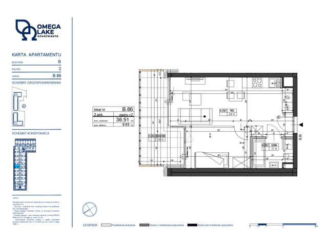 Mieszkanie w inwestycji Omega Lake Apartments, symbol B.2.86 » nportal.pl