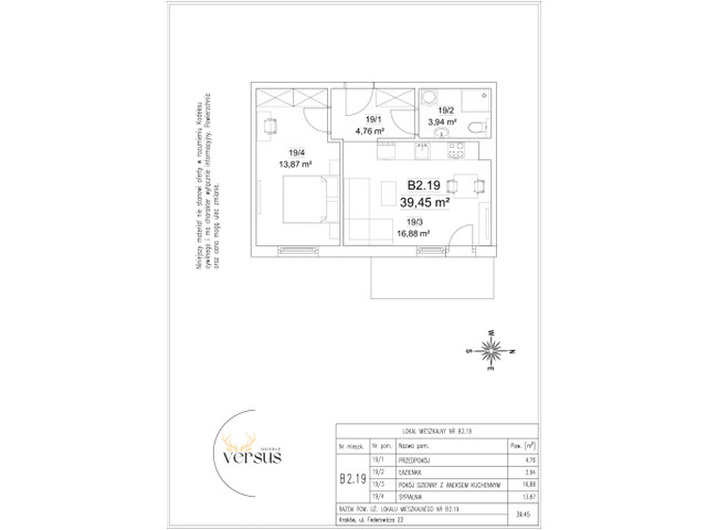Mieszkanie w inwestycji Osiedle Versus, symbol B2/M19 » nportal.pl