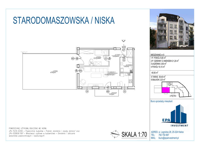 Mieszkanie w inwestycji Kamienica przy ul. Starodomaszowskiej, budynek Rezerwacja, symbol M9 » nportal.pl