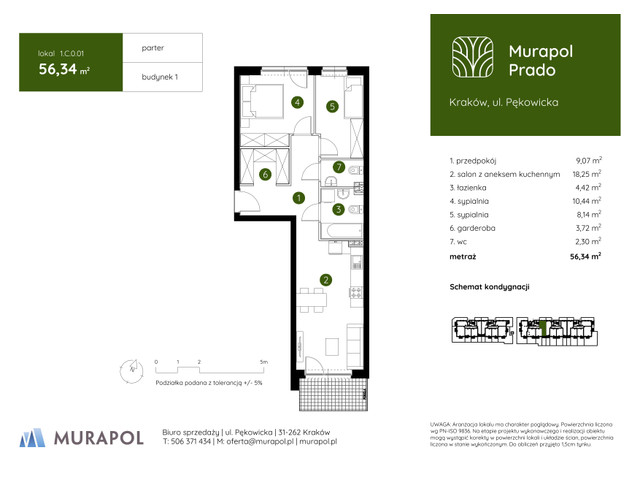 Mieszkanie w inwestycji Murapol Prado, symbol 1.C.0.01 » nportal.pl