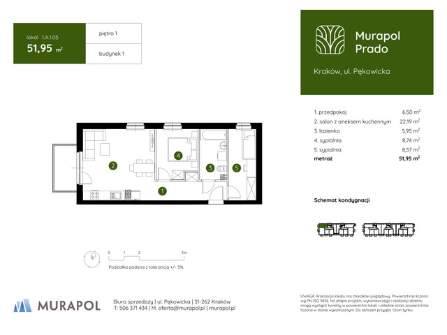 Mieszkanie w inwestycji Murapol Prado, symbol 1.A.1.05 » nportal.pl