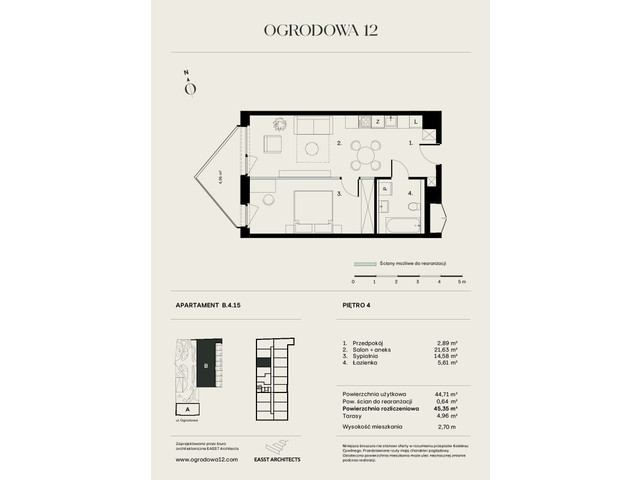 Mieszkanie w inwestycji Ogrodowa 12, symbol B/4/15 » nportal.pl