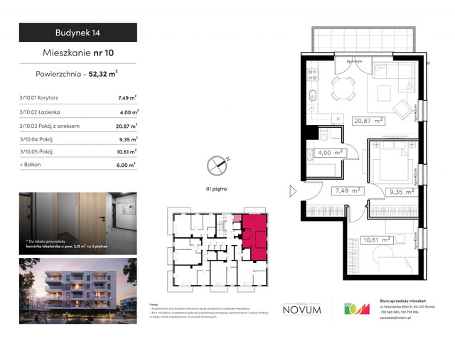 Mieszkanie w inwestycji Osiedle Novum Rumia etap XIV, budynek Rezerwacja, symbol M10 » nportal.pl