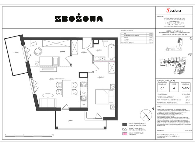 Mieszkanie w inwestycji ZBOŻOWA, symbol 67-67.27 » nportal.pl