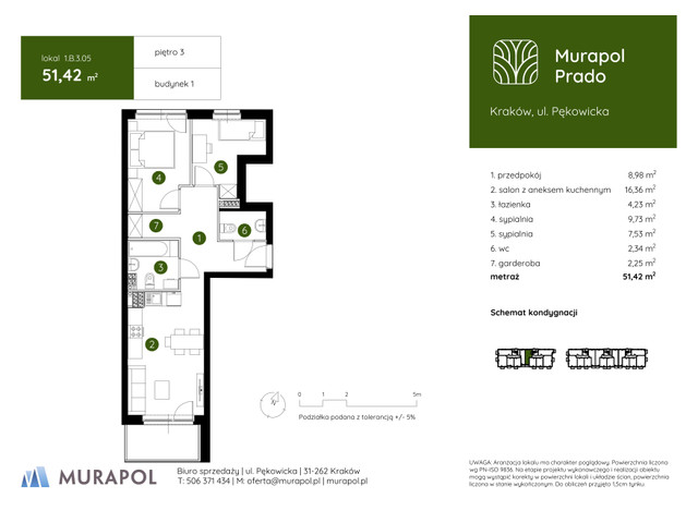 Mieszkanie w inwestycji Murapol Prado, symbol 1.B.3.05 » nportal.pl