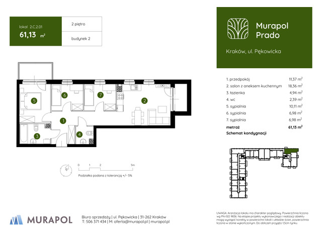 Mieszkanie w inwestycji Murapol Prado, symbol 2.C.2.01 » nportal.pl