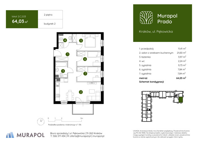 Mieszkanie w inwestycji Murapol Prado, symbol 2.C.2.03 » nportal.pl