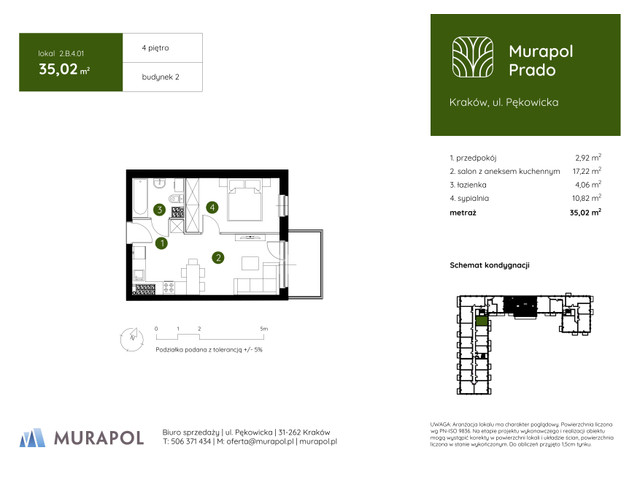 Mieszkanie w inwestycji Murapol Prado, symbol 2.B.4.01 » nportal.pl