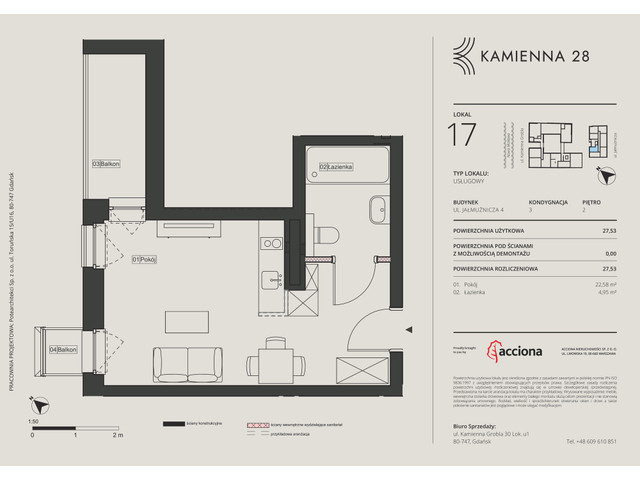 Mieszkanie w inwestycji KAMIENNA 28, symbol 4-4.17 » nportal.pl