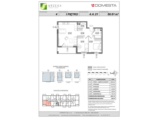 Mieszkanie w inwestycji Urzeka, symbol 4-4.A.21 » nportal.pl