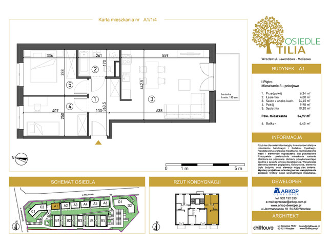 Mieszkanie w inwestycji Osiedle Tilia, symbol A1-A1/1/4 » nportal.pl