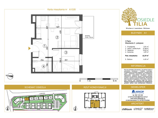 Mieszkanie w inwestycji Osiedle Tilia, symbol A1-A1/2/8 » nportal.pl