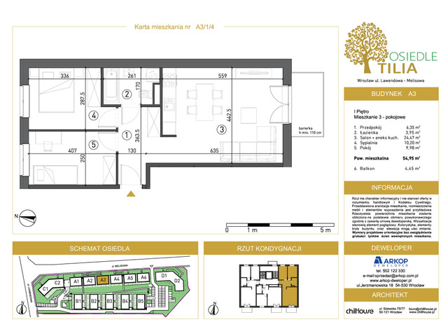 Mieszkanie w inwestycji Osiedle Tilia, symbol A3-A3/1/4 » nportal.pl