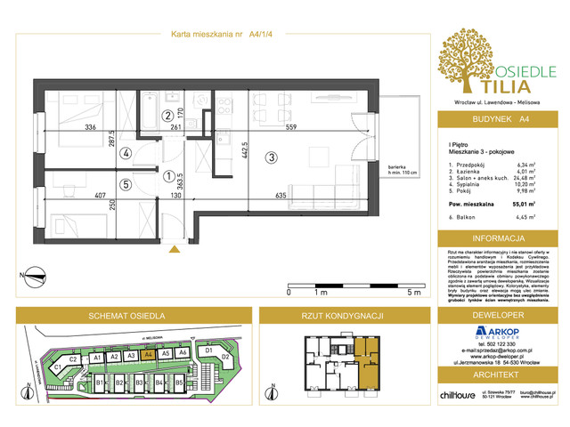 Mieszkanie w inwestycji Osiedle Tilia, symbol A4-A4/1/4 » nportal.pl