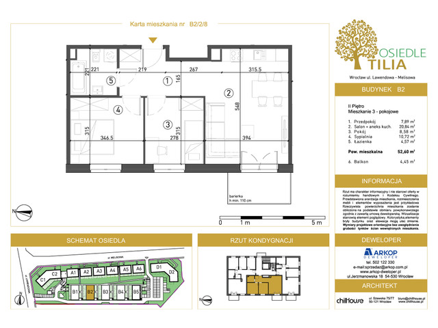 Mieszkanie w inwestycji Osiedle Tilia, symbol B2-B2/2/8 » nportal.pl