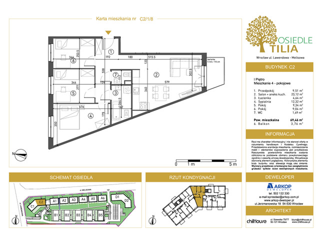 Mieszkanie w inwestycji Osiedle Tilia, symbol C2-C2/1/8 » nportal.pl