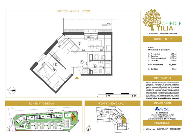 Mieszkanie w inwestycji Osiedle Tilia, symbol D2-D2/0/1 » nportal.pl