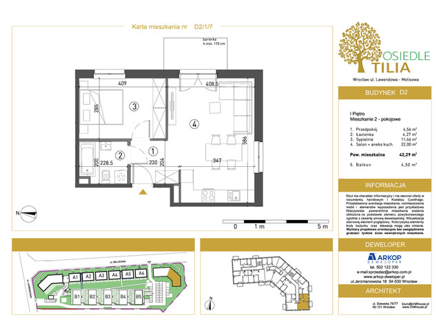 Mieszkanie w inwestycji Osiedle Tilia, symbol D2-D2/1/7 » nportal.pl