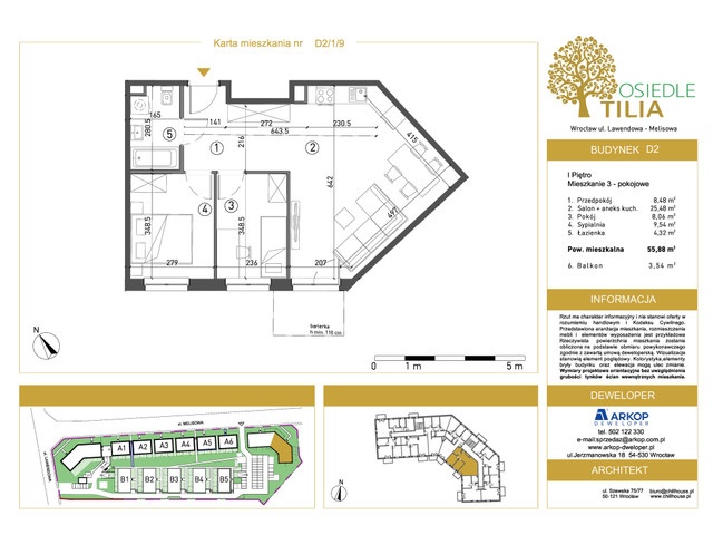 Mieszkanie w inwestycji Osiedle Tilia, symbol D2-D2/1/9 » nportal.pl