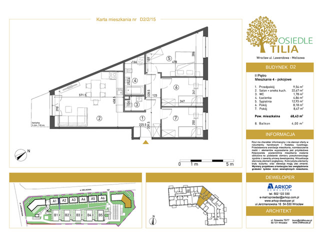 Mieszkanie w inwestycji Osiedle Tilia, symbol D2-D2/2/15 » nportal.pl