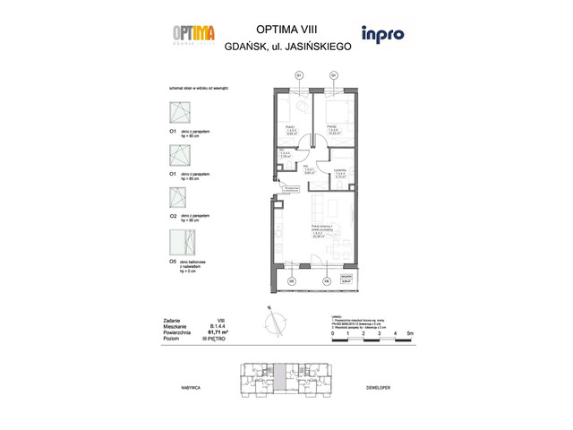 Mieszkanie w inwestycji Optima, symbol B.1.4.4 » nportal.pl