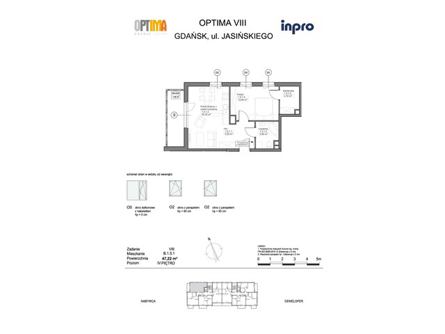 Mieszkanie w inwestycji Optima, symbol B.1.5.1 » nportal.pl